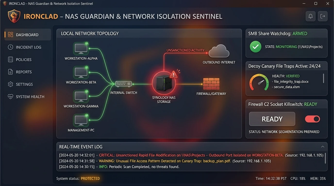 NAS Guardian and Network Killswitch